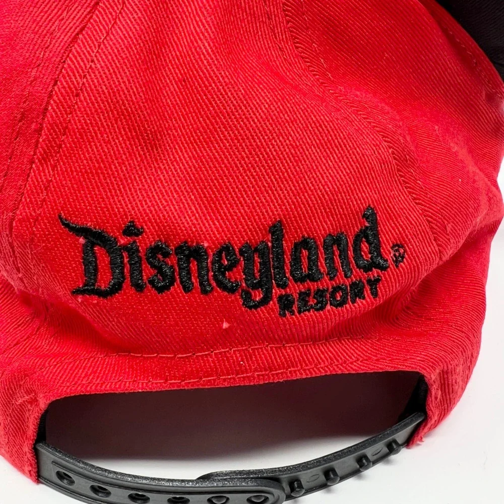 Disney Parks Minnie Mouse Red Polka Dot Bow Ears Cap Youth Snapback Hat